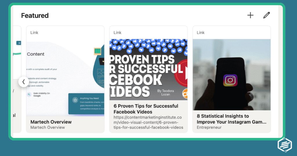 LinkedIn Featured Section