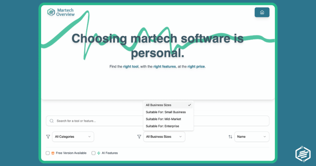 Martech Overview Software